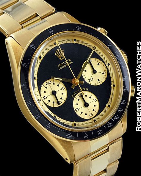 rolex vintage 18k 6264 paul newman daytona chronograph 1968|paul newman rolex daytona sold.